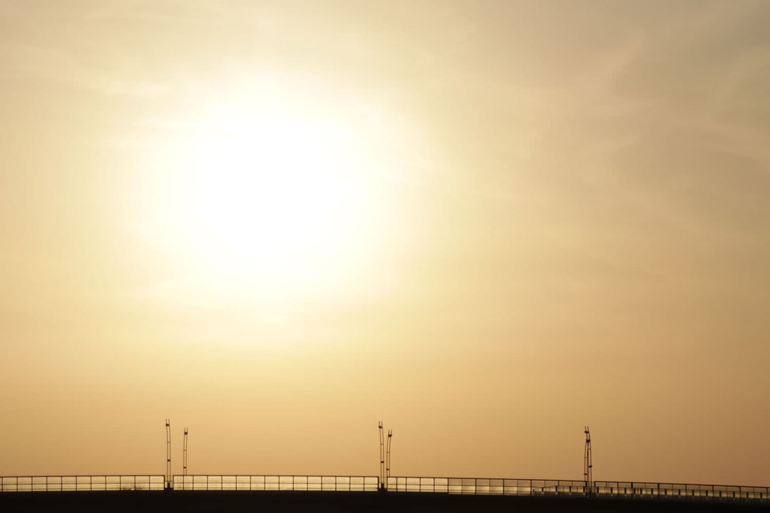 2月下旬の夕焼け